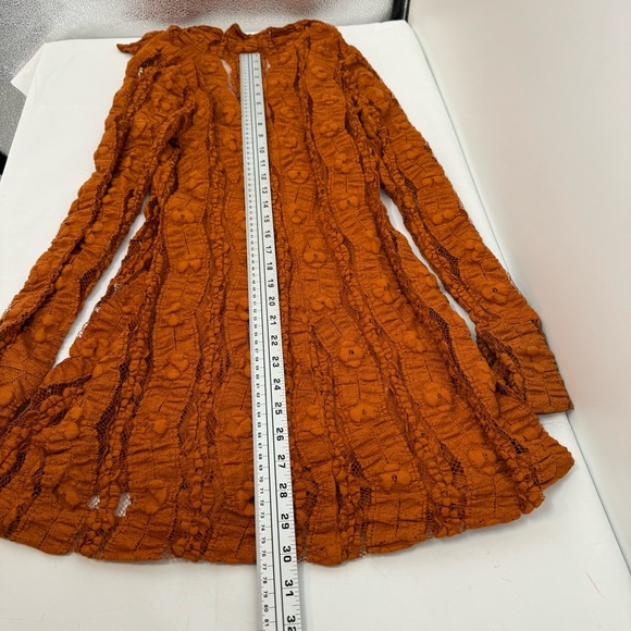 NWT Free People's shayla lace mini dress size S Pumpkin $ 158 - Picture 15 of 16